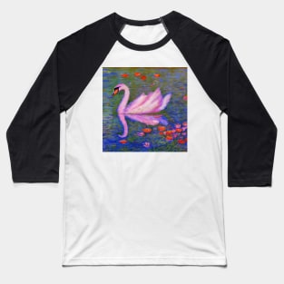 Pink Swan Baseball T-Shirt